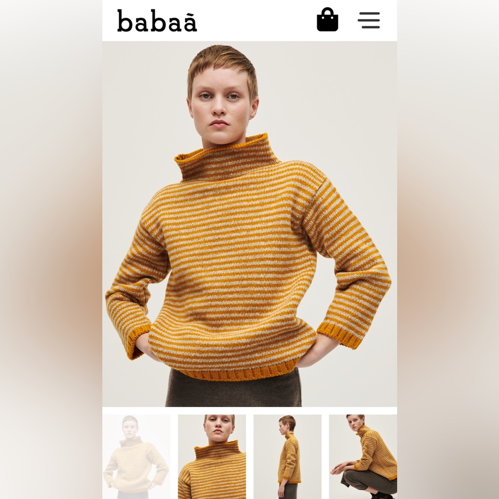 Babaa Wool Jumper No6 Ochre